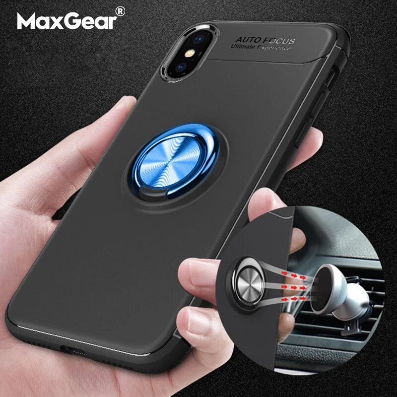 Чехол-подставка с кольцом на палец для iPhone 7 6 6s 8 Plus 5 5S SE чехол телефона