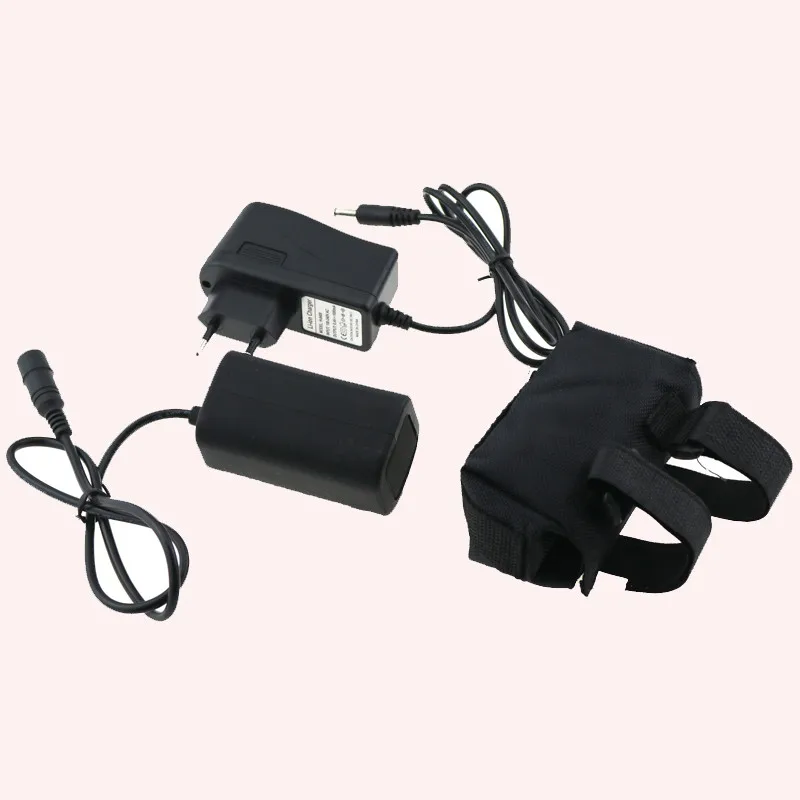 

Headlight Bicycle Light Power 8.4V 6400mAh Waterproof 4x 18650 Battery Pack for CREE XML T6 Solartorm X2 X3 Bike Lamps + Charger