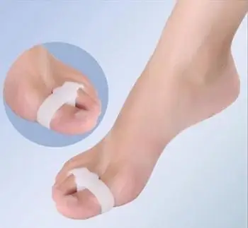 

300 Pairs/lot Silicone Toe Overlap Separator Big Toe Bone Corrector Bicyclic Toe Spreader Thumb Hallux Valgus Adjuster Toe Guard