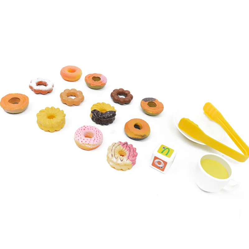  Multicolor Hamburger Donut Balance Toy Novelty Stacking Burger Educational Desk Game Funny Stack Fo