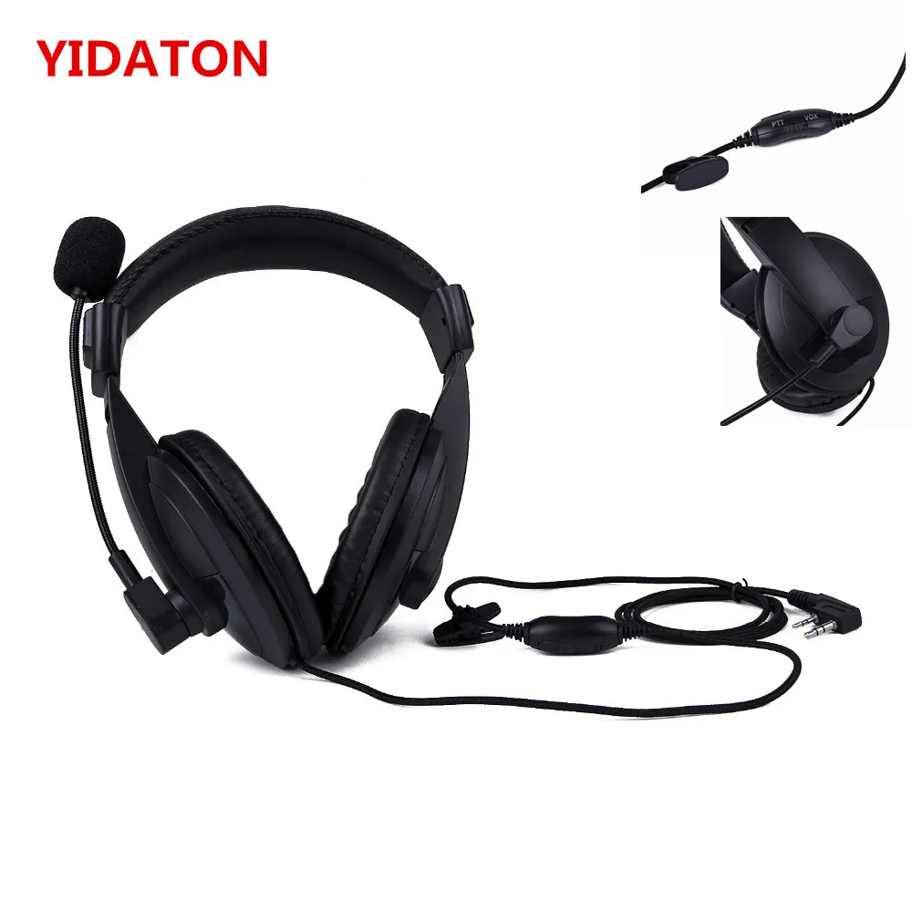 Two Way Radio Flexible PTT MIC Earpiece Walkie Talkie Headset For Kenwood For Baofeng UV-5R Bf-888S For Retevis H777 RT5R RT22 50pcs 2pin ptt earpiece walkie talkie headset for kenwood baofeng uv 5r bf 888s retevis h777 rt7 for quansheng for puxing tyt