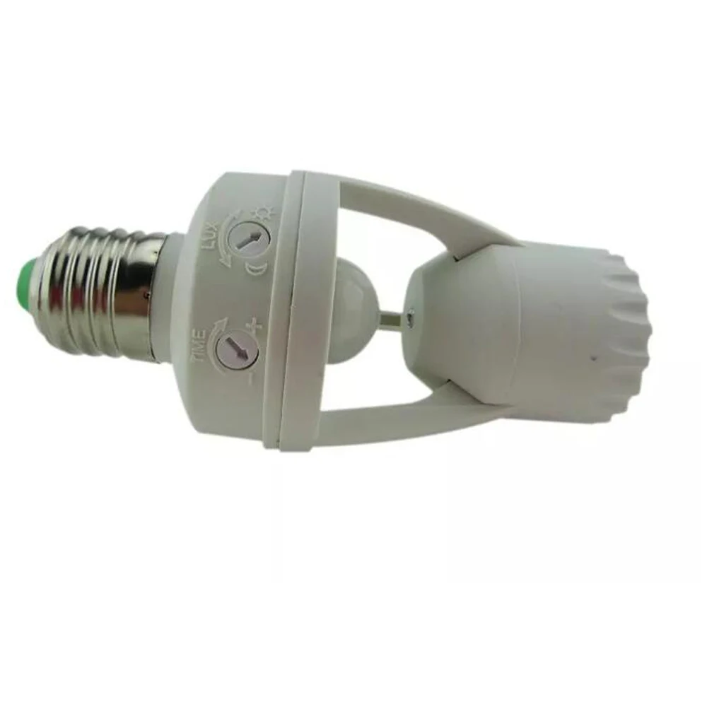

BECOSTAR E27 Plug Socket Switch Base PIR Infrared Motion Sensor LED lamp Base Holder Come with a 3W E27 LED Spot Light
