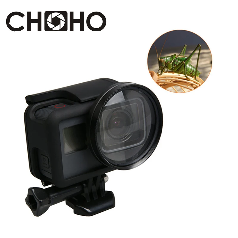 

Filter Close UP +10 Macro + Lens Protector Cap + 52mm Adapter Ring Filtors Filtro for Gopro Hero 5 6 Black Accessories