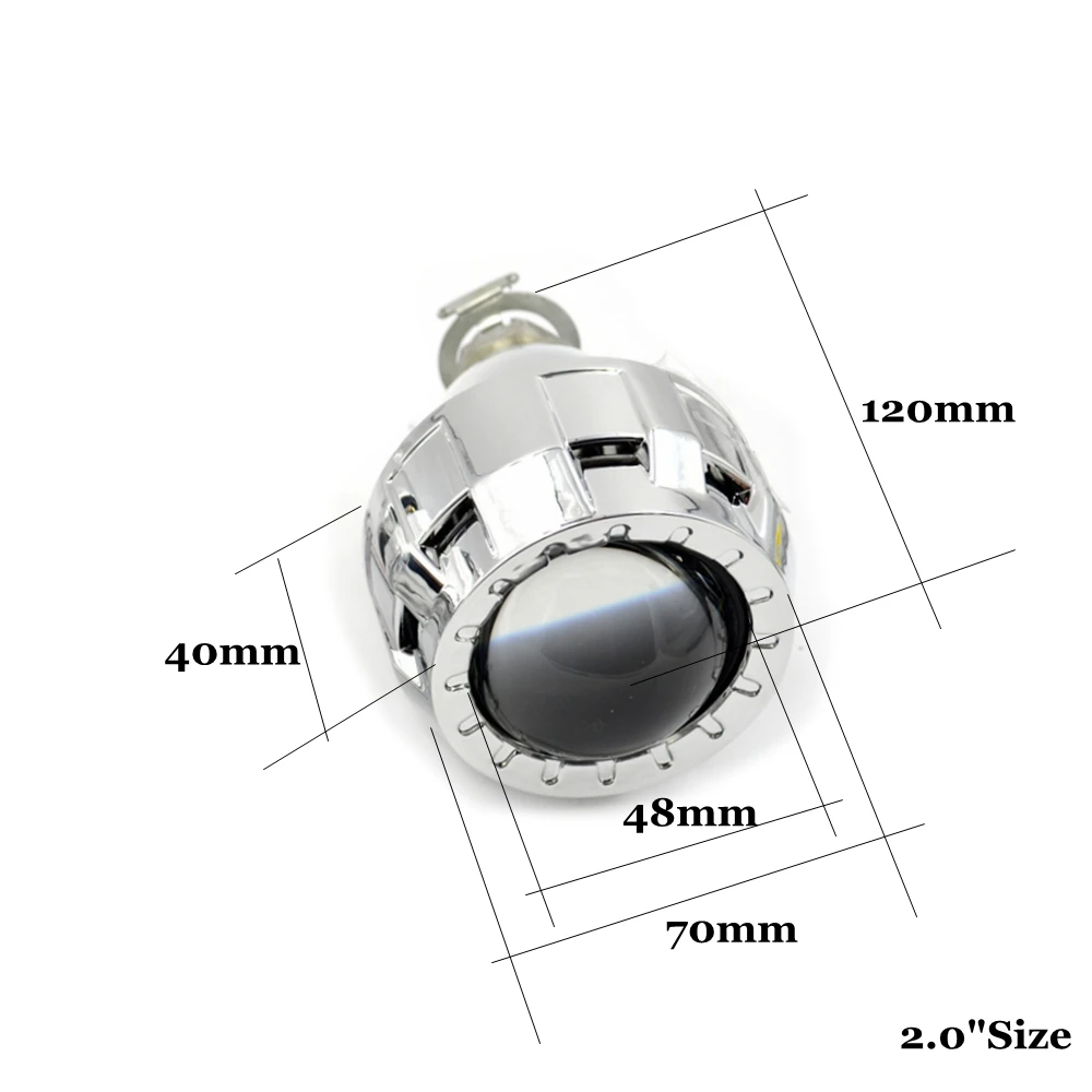 2,0 дюймов мини h1 автомобиль биксенон объектив проектора с кожухами маска LHD RHD H1 H4 H7 hid ксеноновый комплект фары Изменить