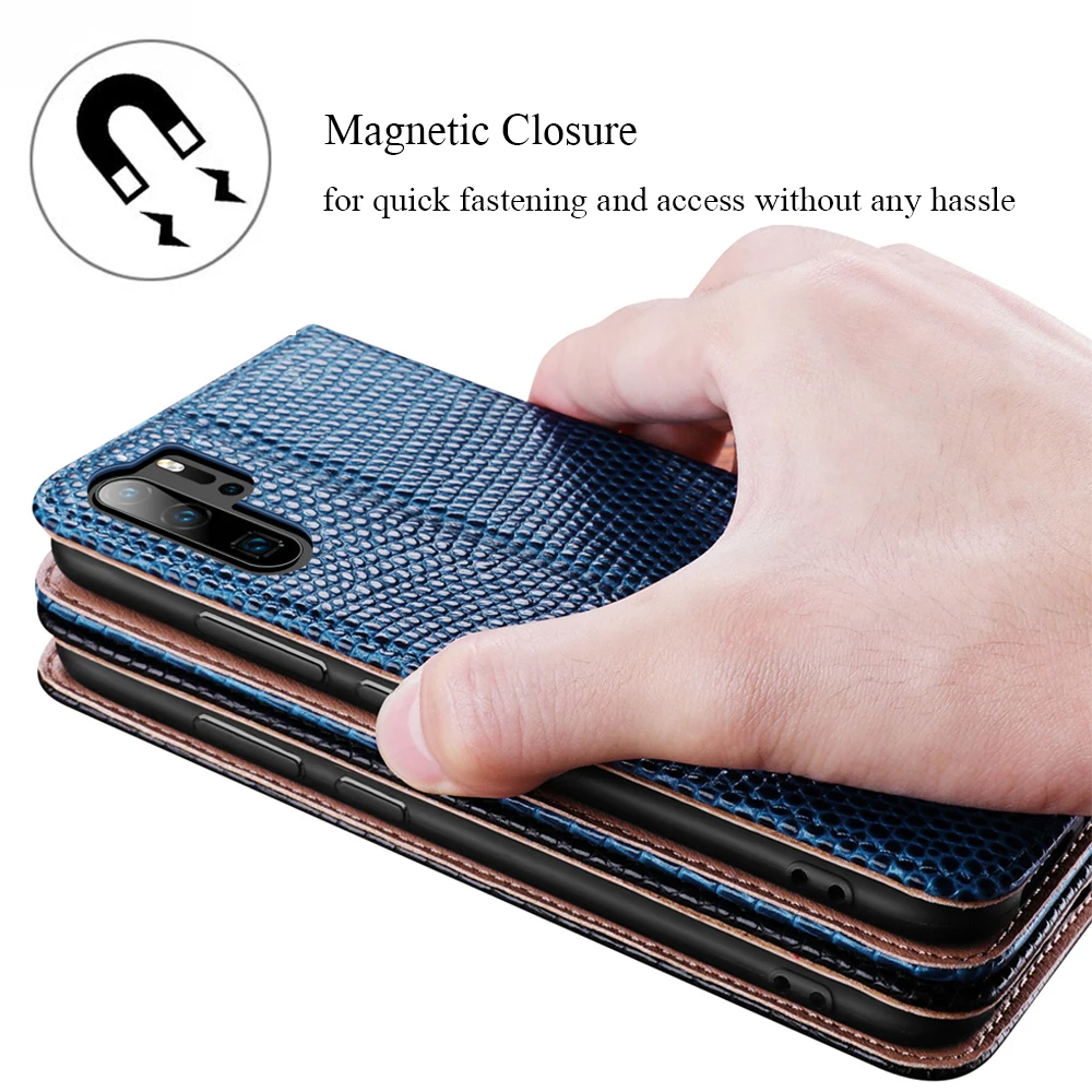 

Genuine Leather Case For Huawei P30 Pro Flip Stand Cover Durable Soft Inner Cases Card Holder Protective Cover For Huawei P30