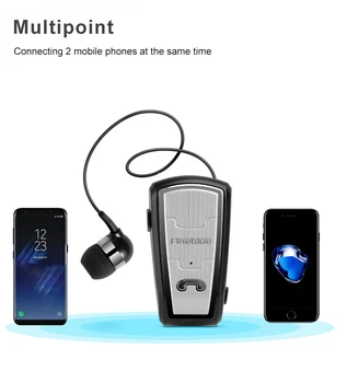 

FQ208 New design earphone Wireless Earphone calls Remind Vibration Wear Clip Driver for Phone Bluetooth Earphones