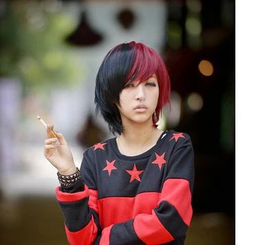 Coser Harajuku Style Lolita Short Hair Cosplay Wig Gradual Change Hot Sales Black Mix Red Wig Cosplay Cosplay Wig Stylingcosplay Wig Shop Aliexpress