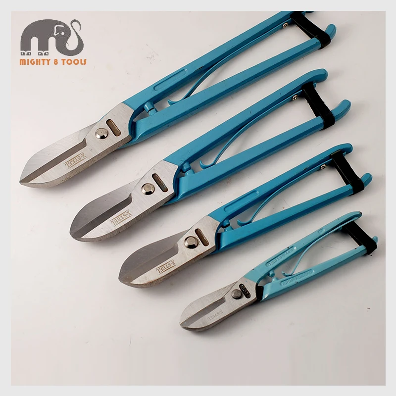 Professional British Type Tin Snip Metal Sheet Cutting Tools 8"/10"/12