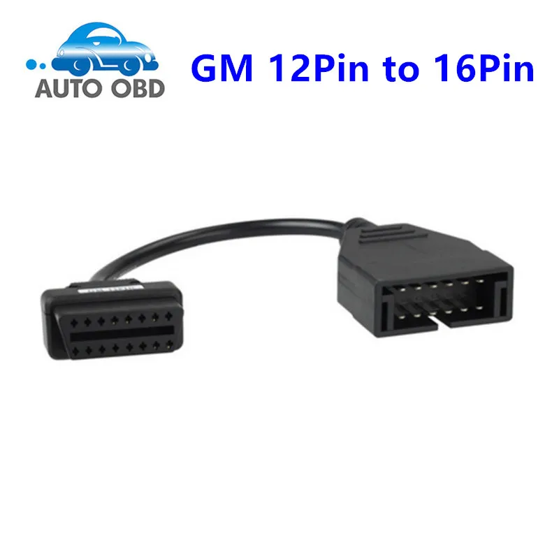 Gm 12Pin Adapterhez A 16 Pontos Obd2 Csatlakozó Adapterhez A Gm 12Pin Obdii Autógépkocsi -Kiegészítők Diagnosztikai Hosszabbító Kábele 16 Pin -Kód
