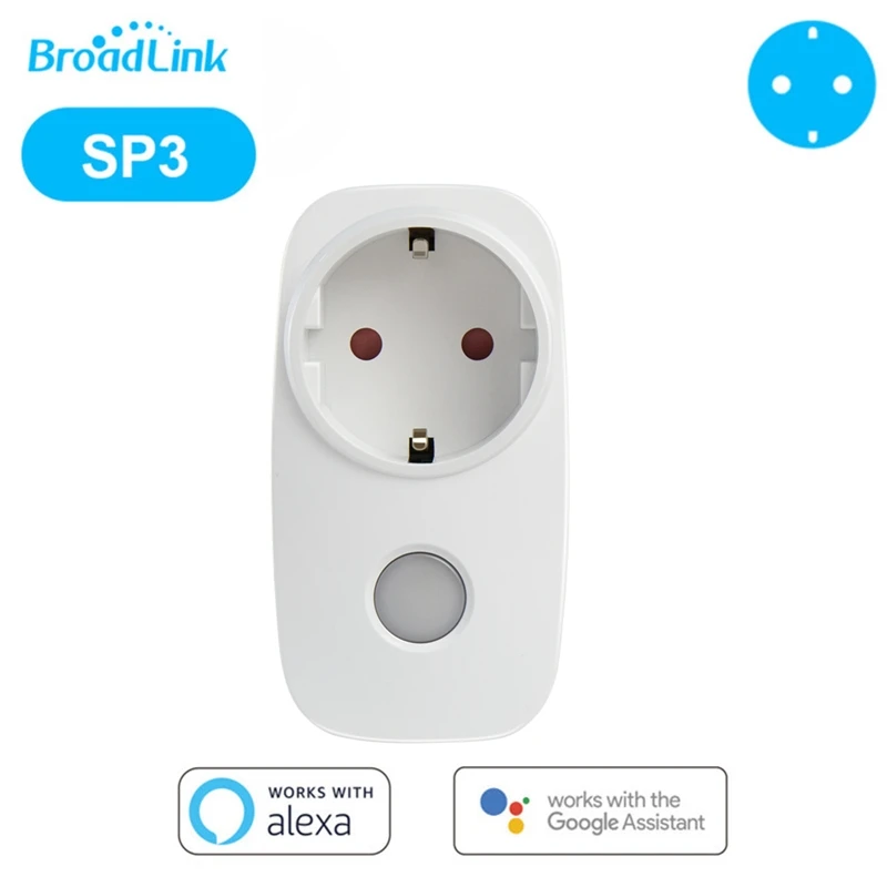 Broadlink SP3 штепсельная вилка ЕС Wifi розетка переключатель беспроводное приложение