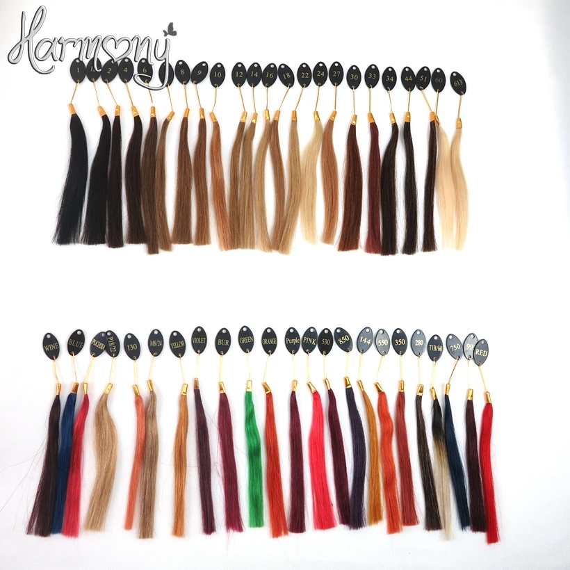 Free shipping!! HARMONY Wholesale 46colors color chart hair color ring for salon and hair extensions 7sets/lot Free shipping!! HARMONY Wholesale 46colors color chart hair color ring for salon and hair extensions 7sets/lot
