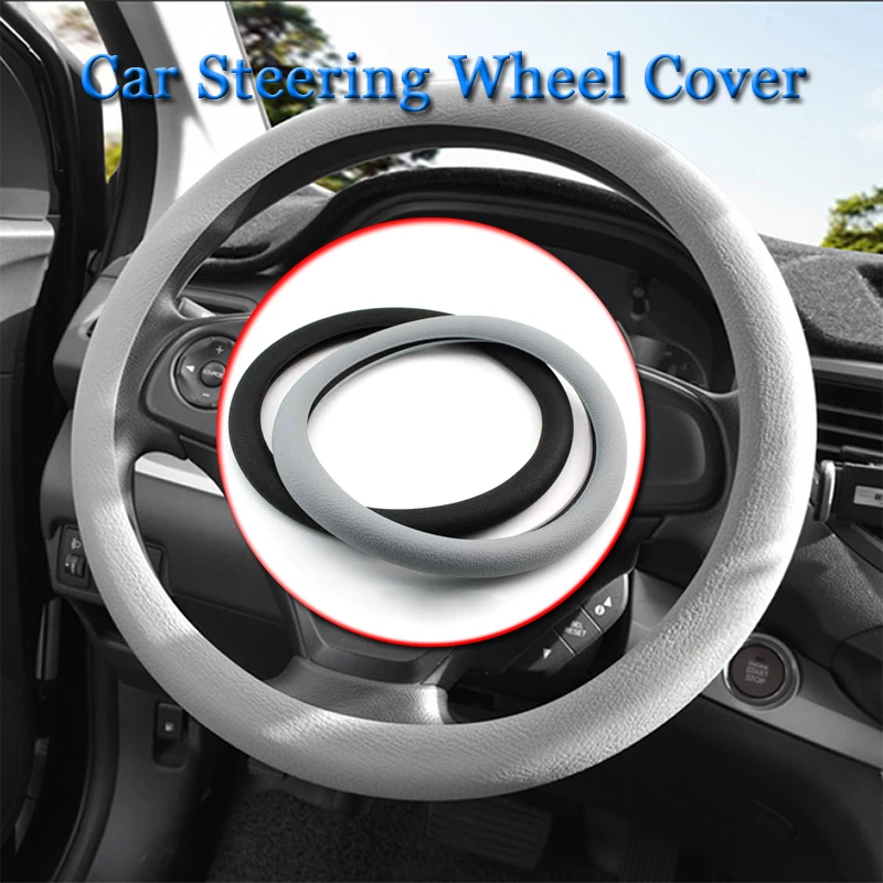 

Universal 1pcs Car Silicone Steering Wheel Glove Cover Soft Auto Skin Soft Silicone Steering Wheel Cover Automobiles Accessories