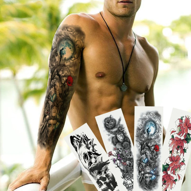 48 17cm Men Full Arm Sleeve Tattoo Army Warrior Soldier Black Temporary Tattoo Sticker Large Waterproof Tatoo Cool Girl Body Art Temporary Tattoos Aliexpress 48 17cm Men Full Arm Sleeve Tattoo Army Warrior Soldier Black Temporary Tattoo Sticker Large Waterproof Tatoo Cool Girl Body Art Temporary Tattoos Aliexpress