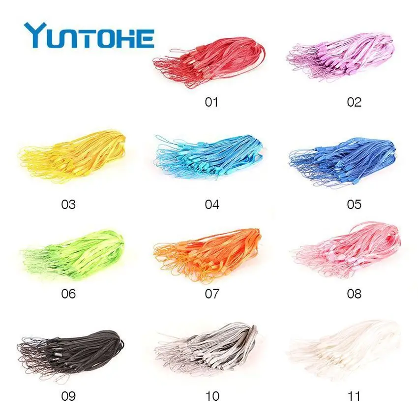 

Nylon Wrist Hand Cell Phone Mobile Chain cheapest Straps Keychain Camera USB MP4 Charm Cords DIY Hang Rope Lanyard good 3000pcs
