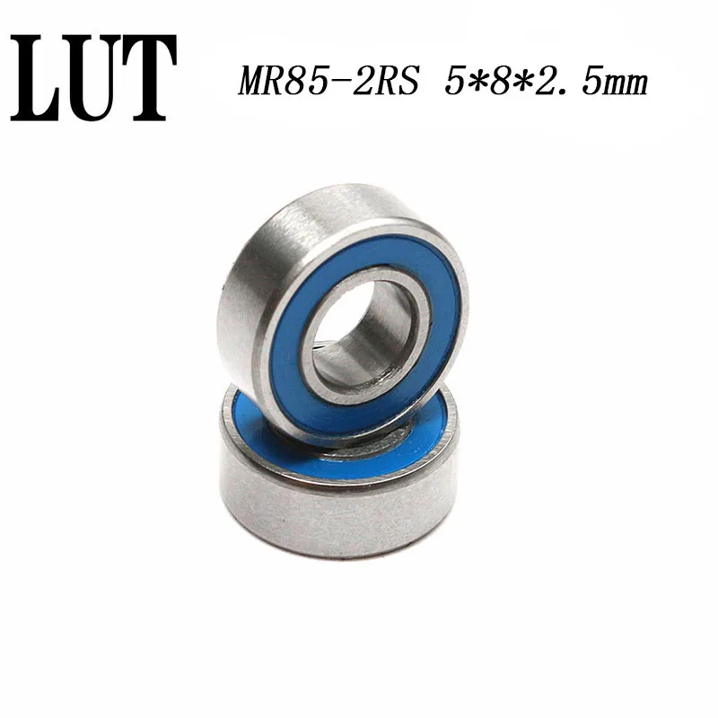 

High quality 10PCS ABEC-5 MR85-2RS MR85 2RS MR85 RS MR85RS 5x8x2.5 mm Blue rubber sealed miniature deep groove ball bearings