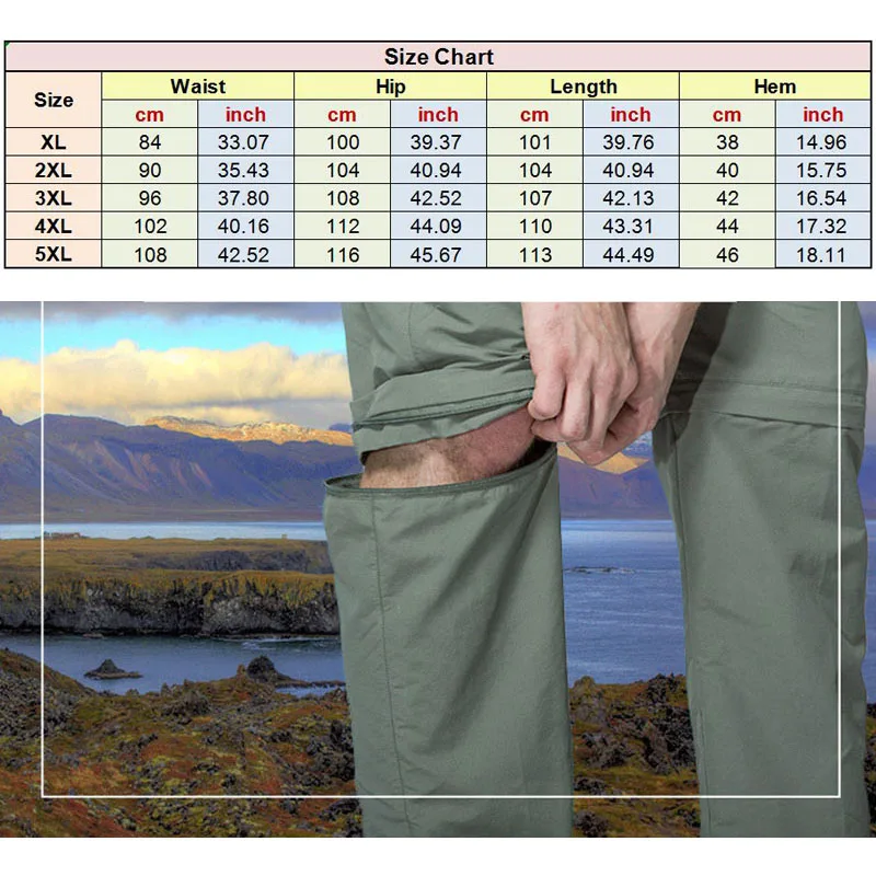 RAY GRACE de verano al aire libre pantalones de senderismo hombres extraíble transpirable Deporte Pantalones de secado rápido ciclismo pesca senderismo escalada Shorts RAY GRACE de verano al aire libre pantalones de senderismo hombres extraíble transpirable Deporte Pantalones de secado rápido ciclismo pesca senderismo escalada Shorts