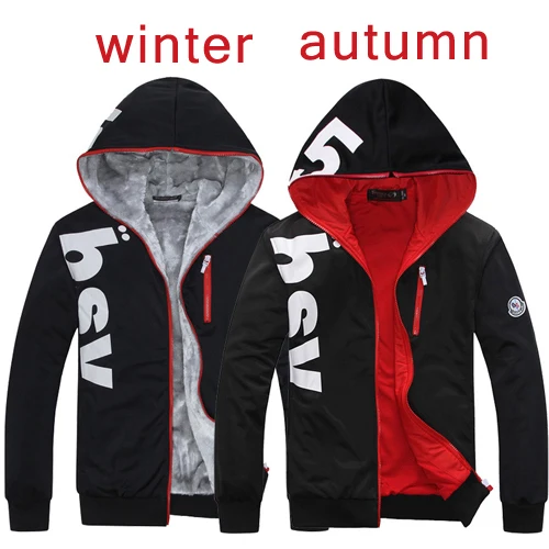 black hoodie with red inside