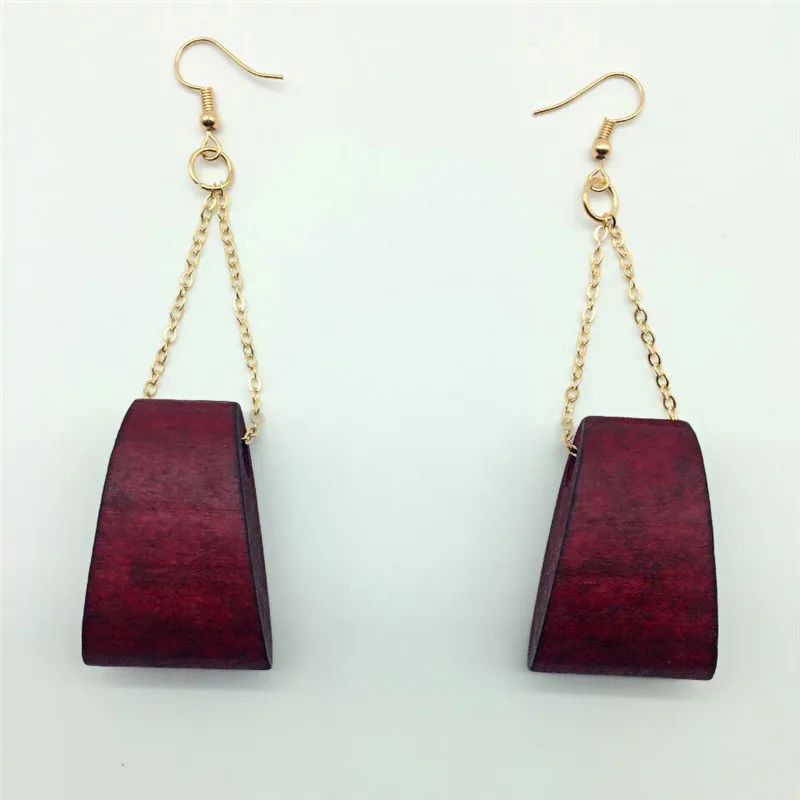 

Pair good quality Latest new arrival handmade wood earrings
