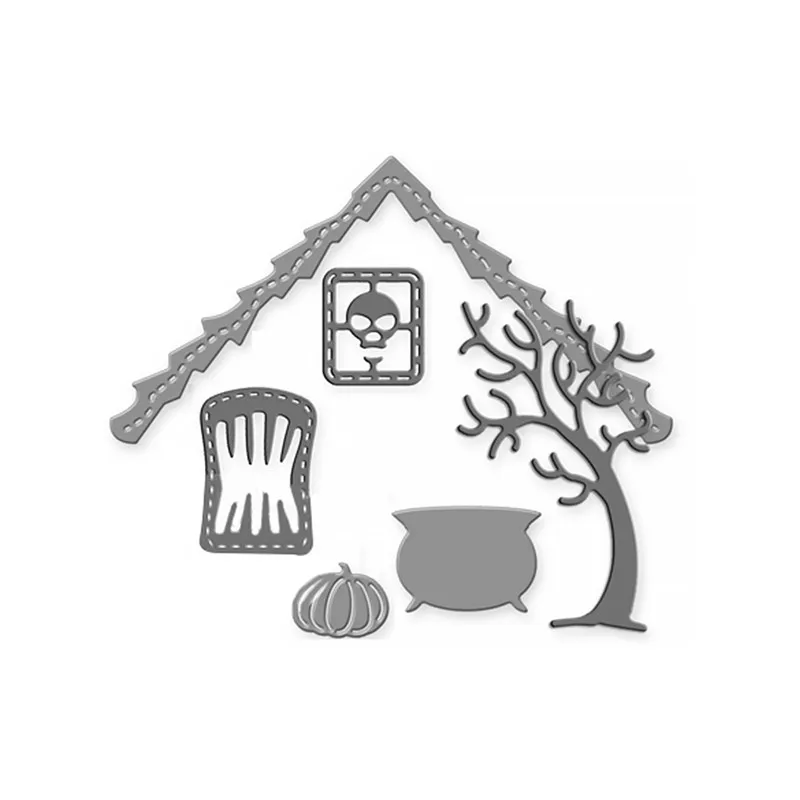 

Naifumodo 1 Pcs/lot Metal Cutting Dies Scrapbooking For Card Making DIY Embossing Cuts New Craft Die House Element