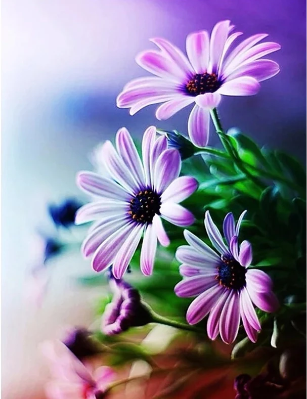 

5D DIY diamond painting Landscape flower Cross stitch Kit Wall Sticker Mosaic Diamond Embroidery rhinestones Painting