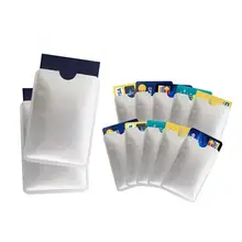 Пустой 2000 шт Анти Rfid Блокировка банк держатель карты ID Чехол для банковских карт Rfid защита металлический держатель кредитной карты алюминий