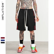 Модные летние мужские шорты с боковой полосой, спортивные штаны с буквенным принтом для мужчин и женщин, свободные шорты 8410 s