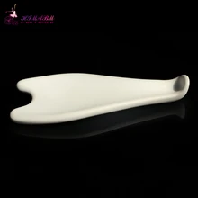 HIMABM Chinese Ceramic guasha board massage tool facial treatment scraping tool for body massage health beauty care guasha tool copper guasha board for scraping body anti stress chinese therapy massage device for health care