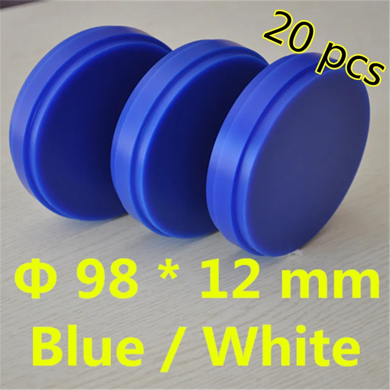 20 Piece OD98*12 MM Blue / White Dental Carving Wax Blocks Dental Lab