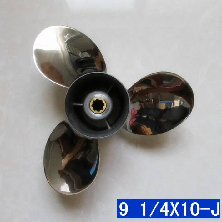 

Free shipping Propeller for Yamaha Hyfong Parsun etc. 2 and 4 stroke 15-20HP 10 inch stainless steel 9 1/4*10-J