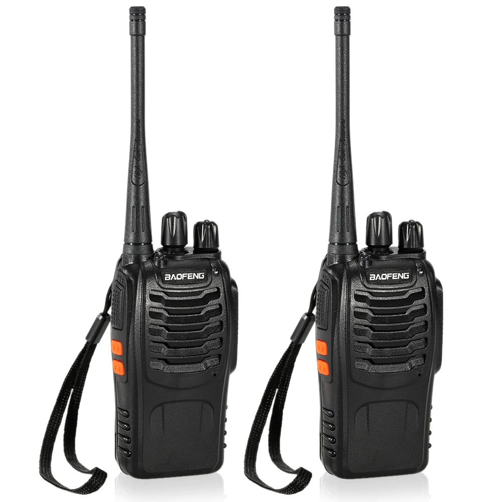 

1/2PCS BaoFeng® 16CH FM UHF 400-470MHz Talkie Walkie Transceiver 2-way Radio Portable Handheld Interphone Flashlight