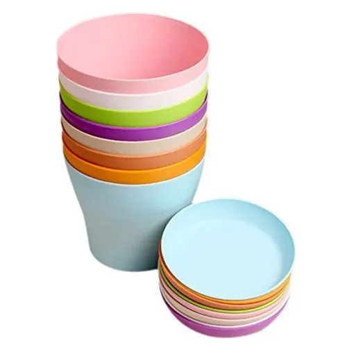 

8 Pcs 4" Plastic Plant Flower Seedlings Nursery Pot/Pots Planter Colorful Flower Plant Container Seed Starting Pots with Pallet