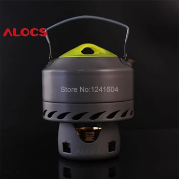 

Alocs 0.9L Outdoor Water Kettles Camping Hard Aluminum Water Tea Coffee Kettle Picnic Tea Coffee Pot Cookware Set 200g CW-K07