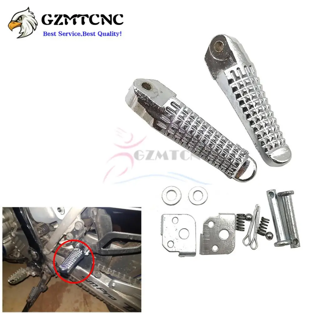 DR Z400 Rear Left & Right Footrest Foot Pegs for Suzuki DRZ400 DRZ400E