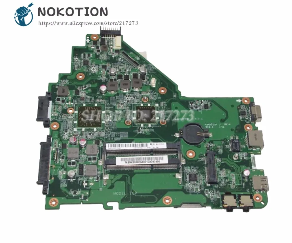 NOKOTION MBRK206001 Мб. RK206.001 для acer aspire 4250 Материнская плата ноутбука DA0ZQPMB6C0 DDR3 с процессором на борту