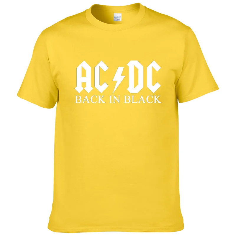 Рок группа AC DC Футболка Мужская Лето хлопок модный бренд ACDC Мужская футболка хип-хоп футболки для фанатов#149 - Цвет: 11