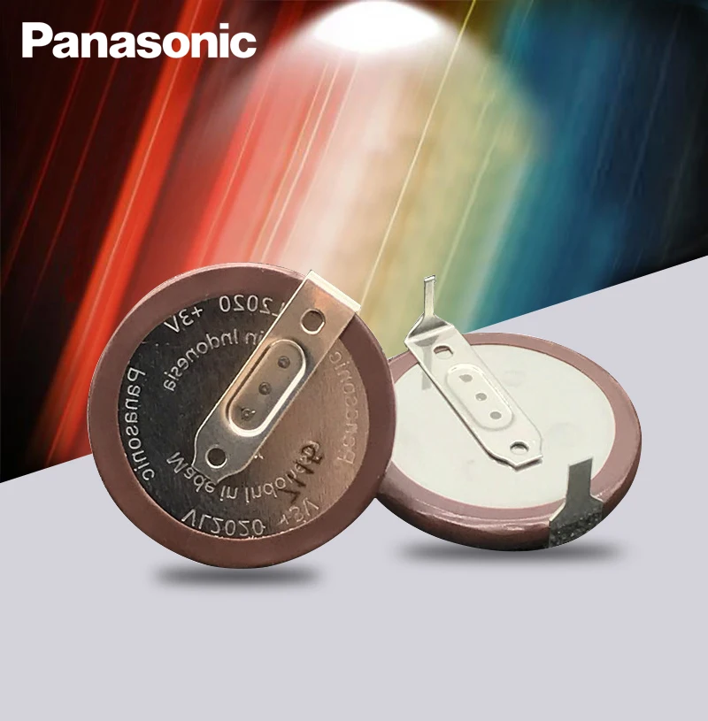Panasonic VL2020 3V 20mAh Тип монеты перезаряжаемый 180 градусов филе литиевая кнопка батареи