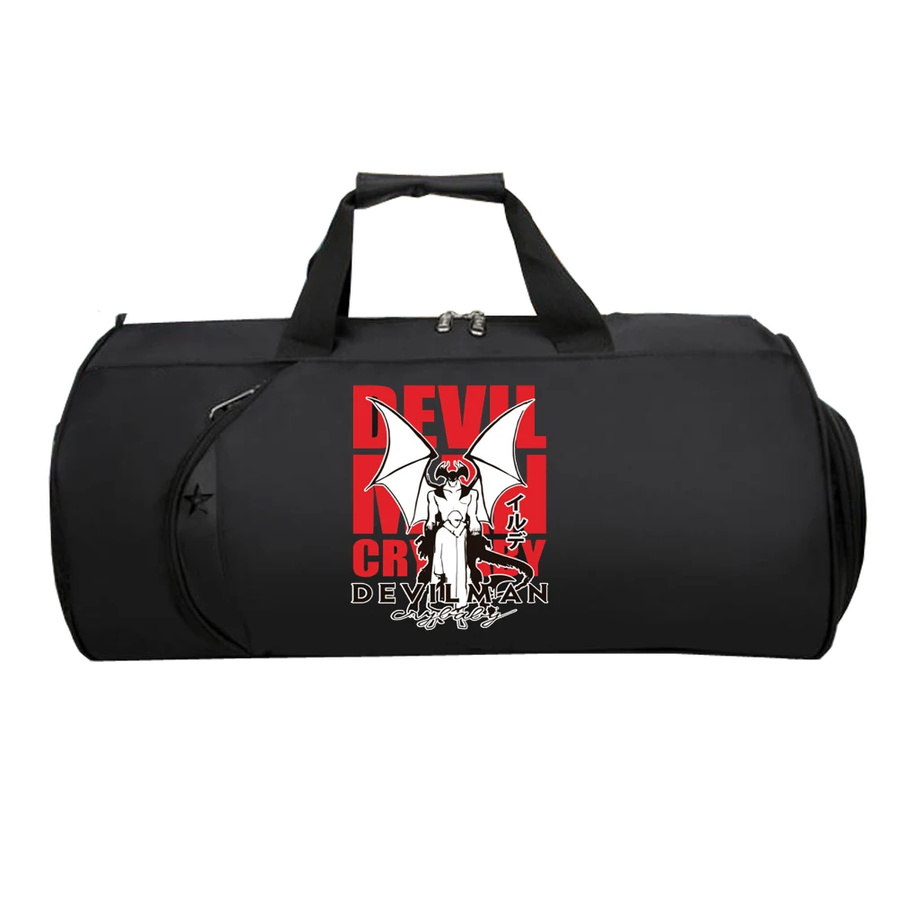 

Japan anime DEVILMAN crybaby Travel luggage Bag teenagers Large Multifunctional Shoulder bag Unisex Travel Shoulder Luggage Bag