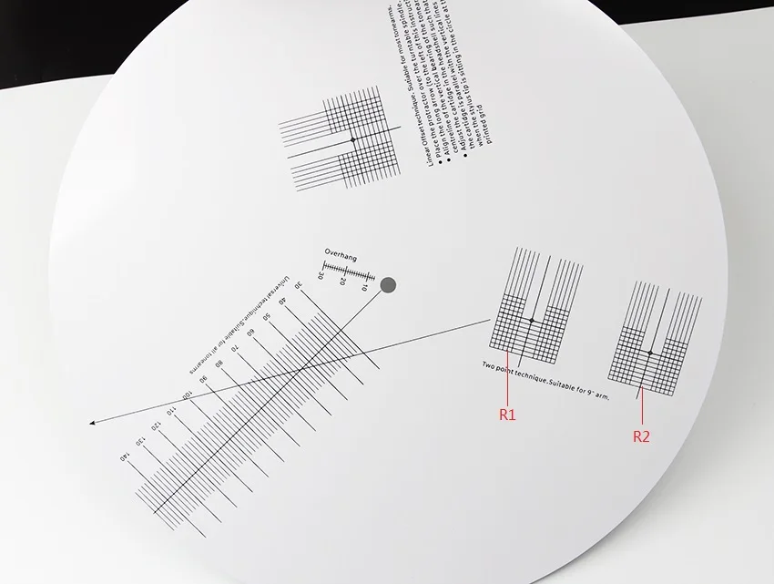 1" виниловые измерительные инструменты профессиональный поворотный стол стробоскоп дисковое расстояние обнаружения
