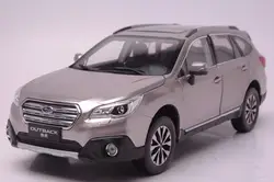 1:18 литья под давлением модель для Subaru Outback 2016 коричневый внедорожник сплава игрушечный автомобиль миниатюрный коллекция подарок
