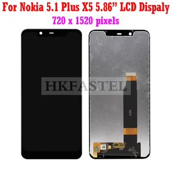 

HKFASTEL For Nokia 5.1 Plus LCD Display for Nokia 5.1 Plus X5 Original LCD Display Touch Screen Digitizer