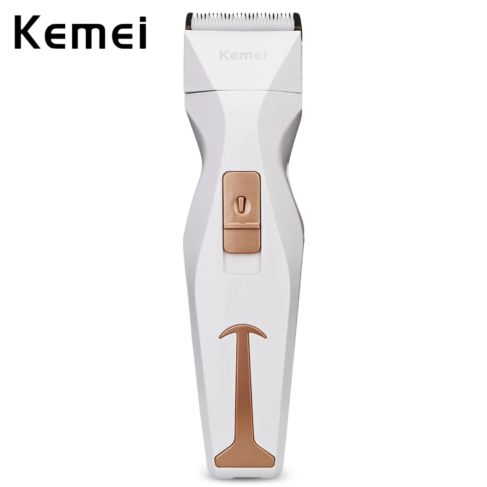 Kemei KM-1306 Electric Hair Clipper Ceramic Blade Rechargeable Haircut Trimmer LCD Display Waterproof Hair Clipper Styling Tool