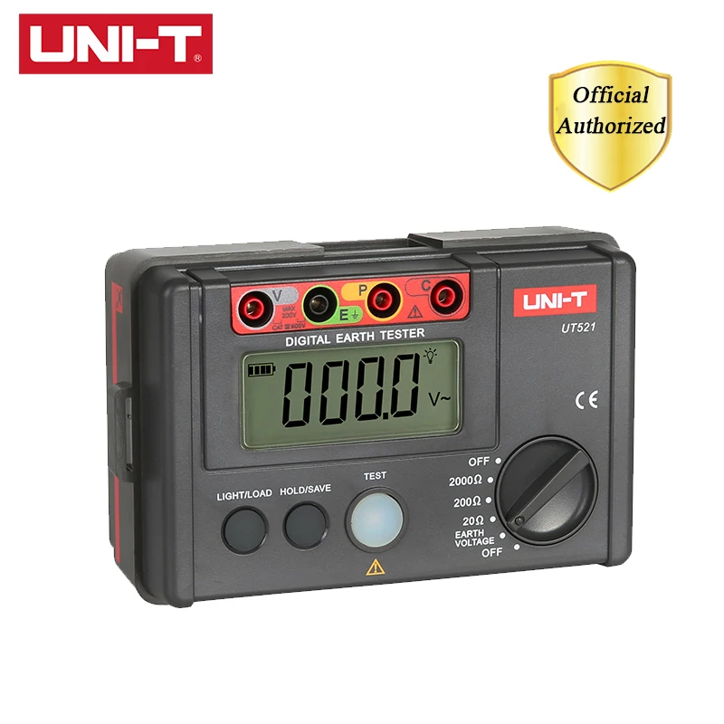 

UNI-T UT521 Digital Grounding Resistance Tester Low Voltage Display Data Storage Over Range Display with LCD Backlight