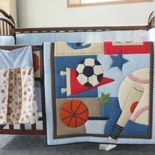 Комплект постельного белья для мальчиков, 6 шт., спортивный футбольный Детский комплект, одеяло, бампер, простыня, юбка для детской кроватки, кроватка, Комплект постельного белья, детская кровать, кроватка, Комплект постельного белья