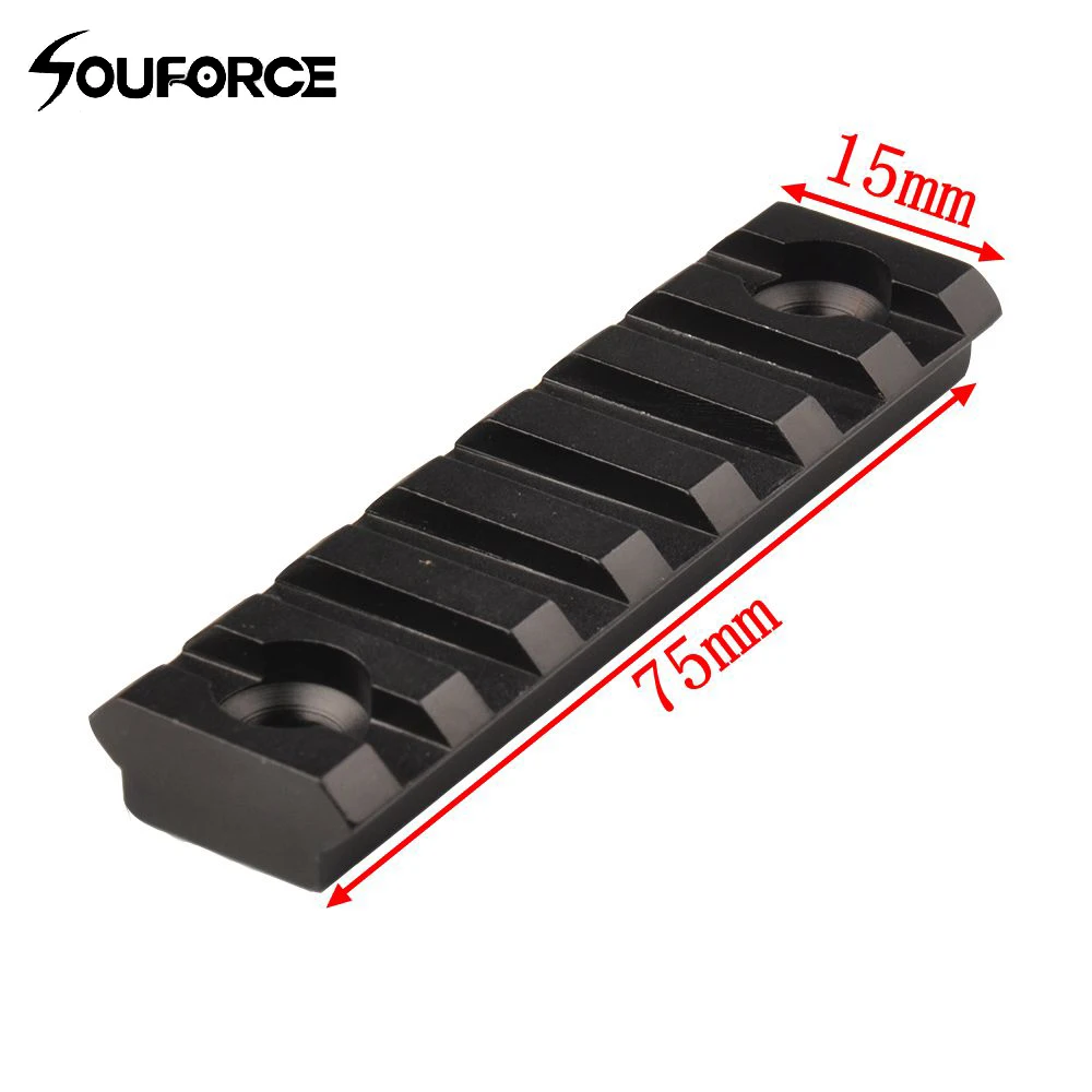 3 дюймовые 7 слотов Пикатинни Вивер рейка крепление Handguard секция Алюминиевый Keymod