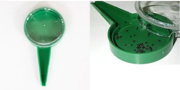 5 Different Settings Adjustable Size Disseminator Sower Planter Starter Seeder sow gardening tools