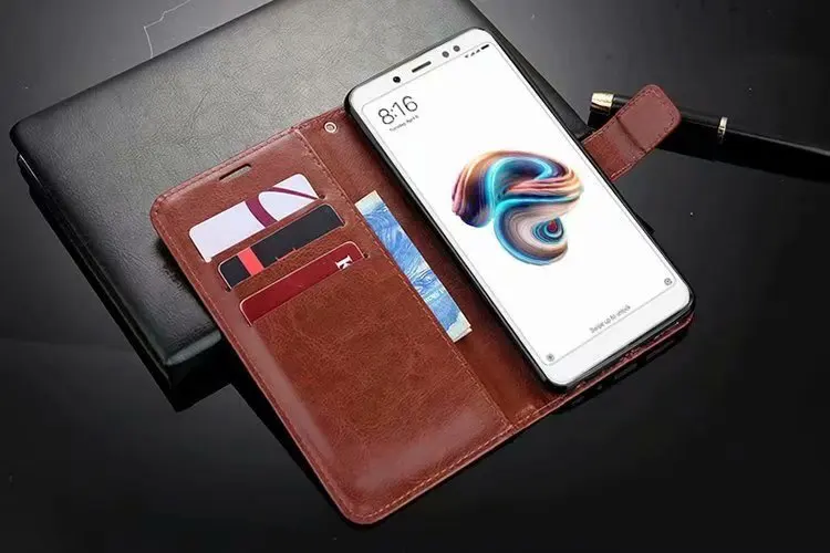 10 шт./партия,, кожаный чехол-бумажник в стиле книги Crazy Horse для Xiaomi mi 8/8SE/mi X 2/mi X 2 S