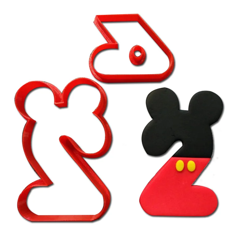 Cartoon Micky Mouse Cookie Cutters Letter Number 0 2 3 6 7 Fondant Cupcake  Cutter Custom Made 3D Print Cake Decoration Tools|Dụng Cụ Làm Bánh Quy| -  AliExpress