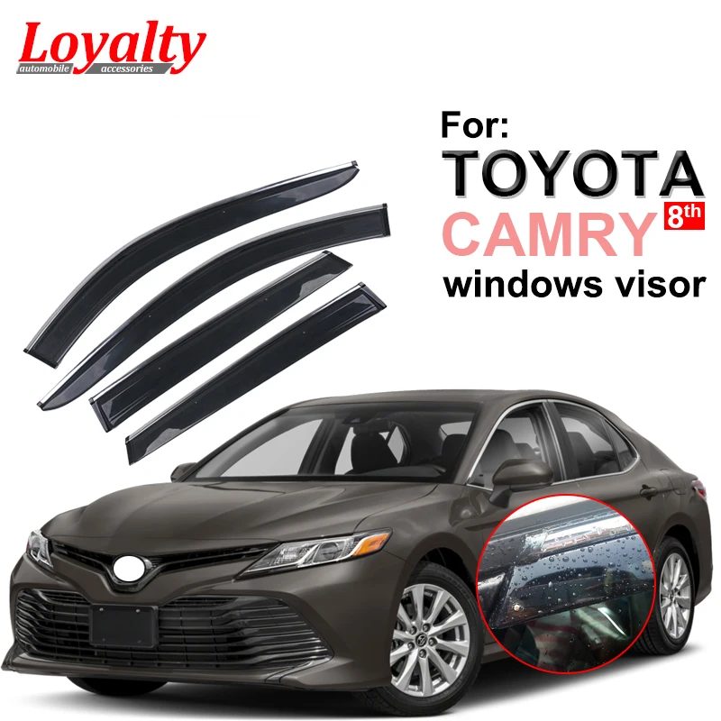 Навесы лояльности для TOYOTA Camry 8th 2018 2019 2020 козырек окна затенение дефлектор от