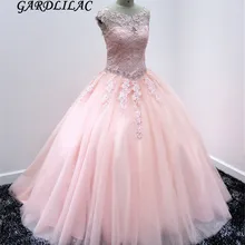 Румяна розовые платья Quinceanera V образным вырезом бисером без рукавов с кружевной аппликацией, платье для бала-маскарада вечернее платье на выпускной, Vestidos De 15 Anos