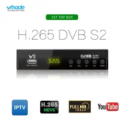 Vmade 2019 новые ТВ тюнер DVB-S2 H.265 MPEG-2/4 HD 1080 P цифровой спутниковый ресивер поддерживает YouTube Bisskey AC3 Cccam IP ТВ коробка